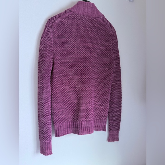 VINTAGE Club Monaco Men’s Lavender Knit Cardigan 💯Cotton Size Medium - Picture 9 of 9